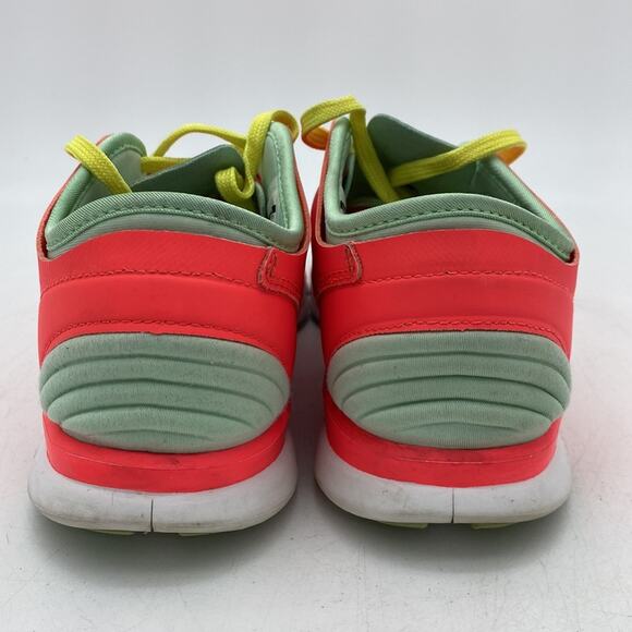 NIKE TRAINING FREE BALANZA 3.0 Coral Mint Yellow Running Walking Sneakers Size 6 - Picture 5 of 13